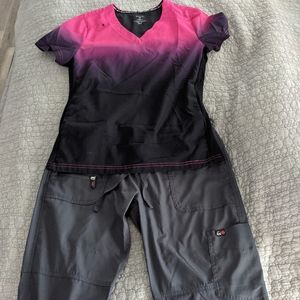 Koi lite ombre scrubs Medium Top only